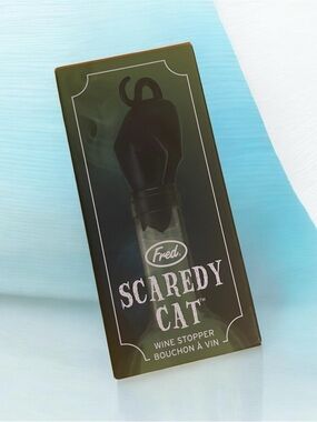 Fred Boo Kitty Acrylic Stopper - Black